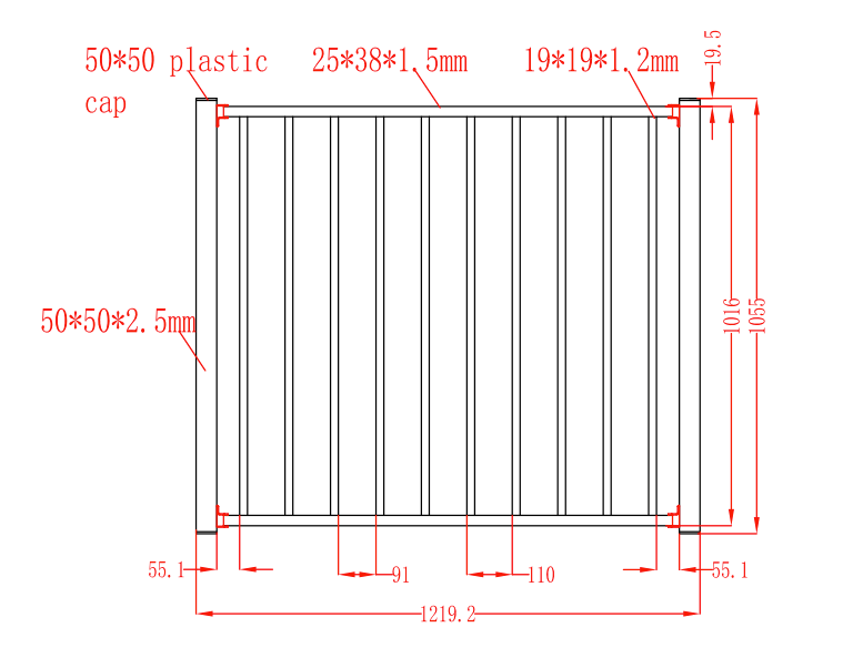 4 ft picket gate for Axxent Railings