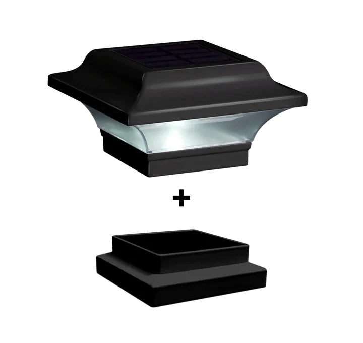 Classy Caps™ 3"X3" Adaptor Imperial Aluminum - Black