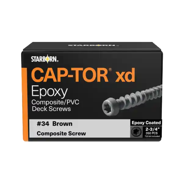 Cap-Tor XD Epoxy Coated Screws – 2-3/4" (350/pack)