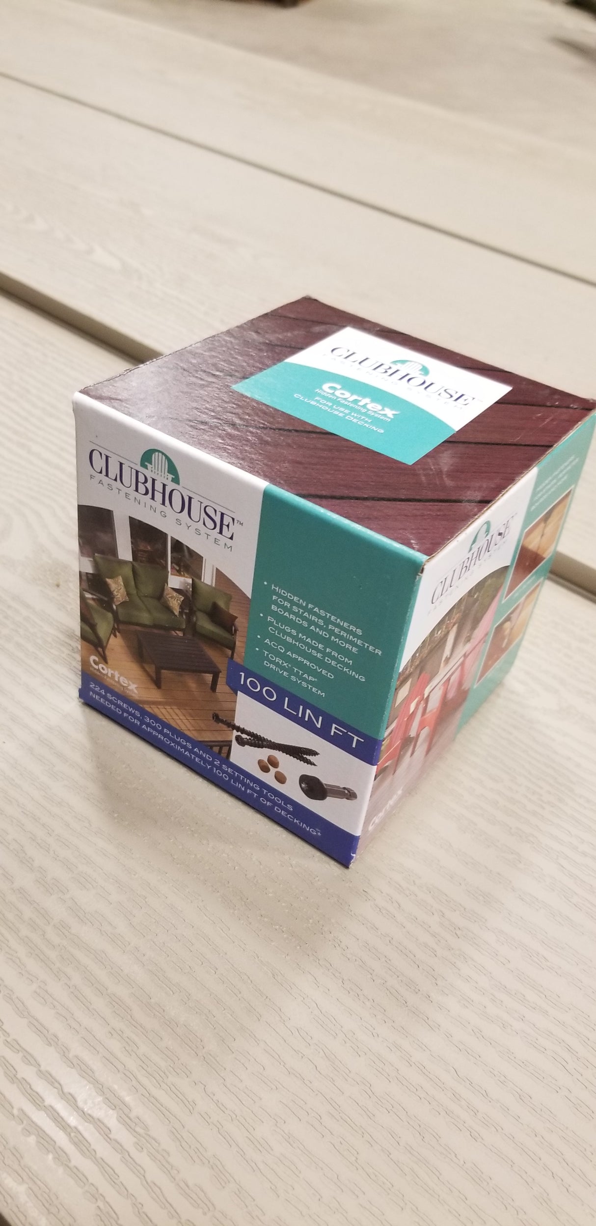 Stainless Cortex™ Plugs and Screws for Clubhouse Deck boards - 1 BOX