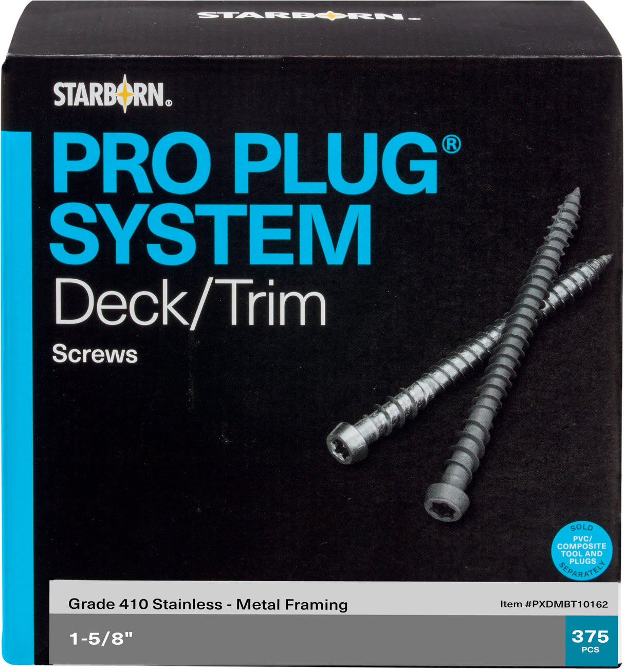 Composite/PVC 1 5/8" Screws for METAL FRAMING - US Local