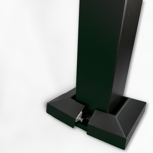 Poteau Sunbelly avec capuchon plat et jupe de poteau