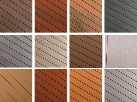 Composite decking color