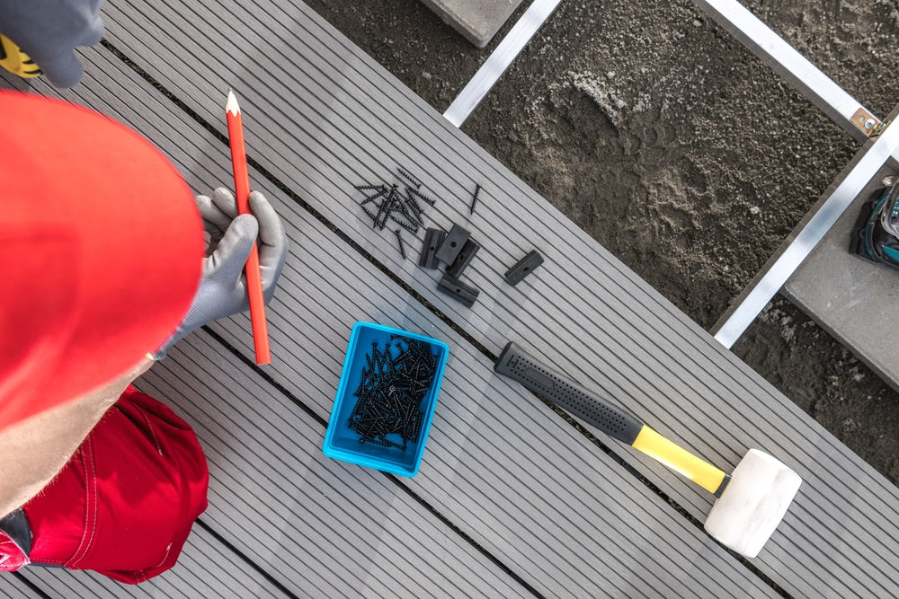 measuring composite decking