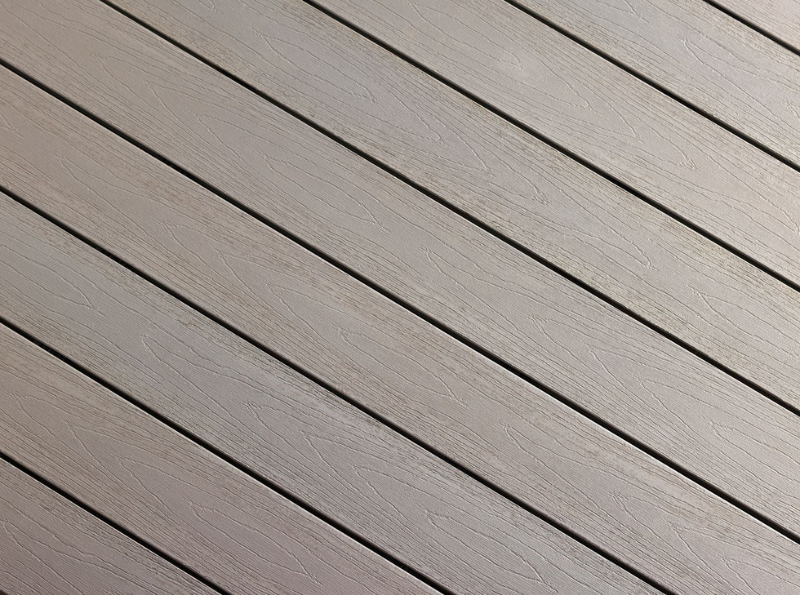 Stone grey composite decking