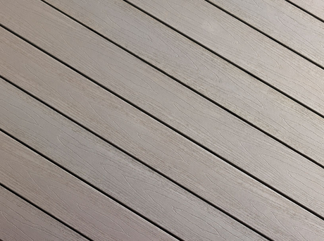 Stone grey composite decking