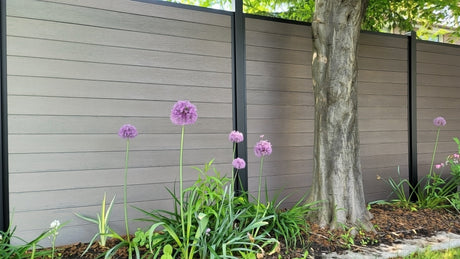 Grey Composite Fence Panels