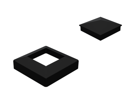 Axxent Railings Post Base Plate Cover and Cap Kit