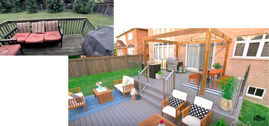composite decking before and after