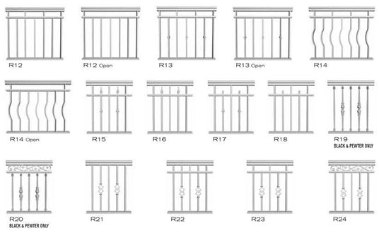 Picket railings