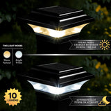 Classy Caps™ 2.5"X2.5" Black Aluminum Imperial Solar Post Cap