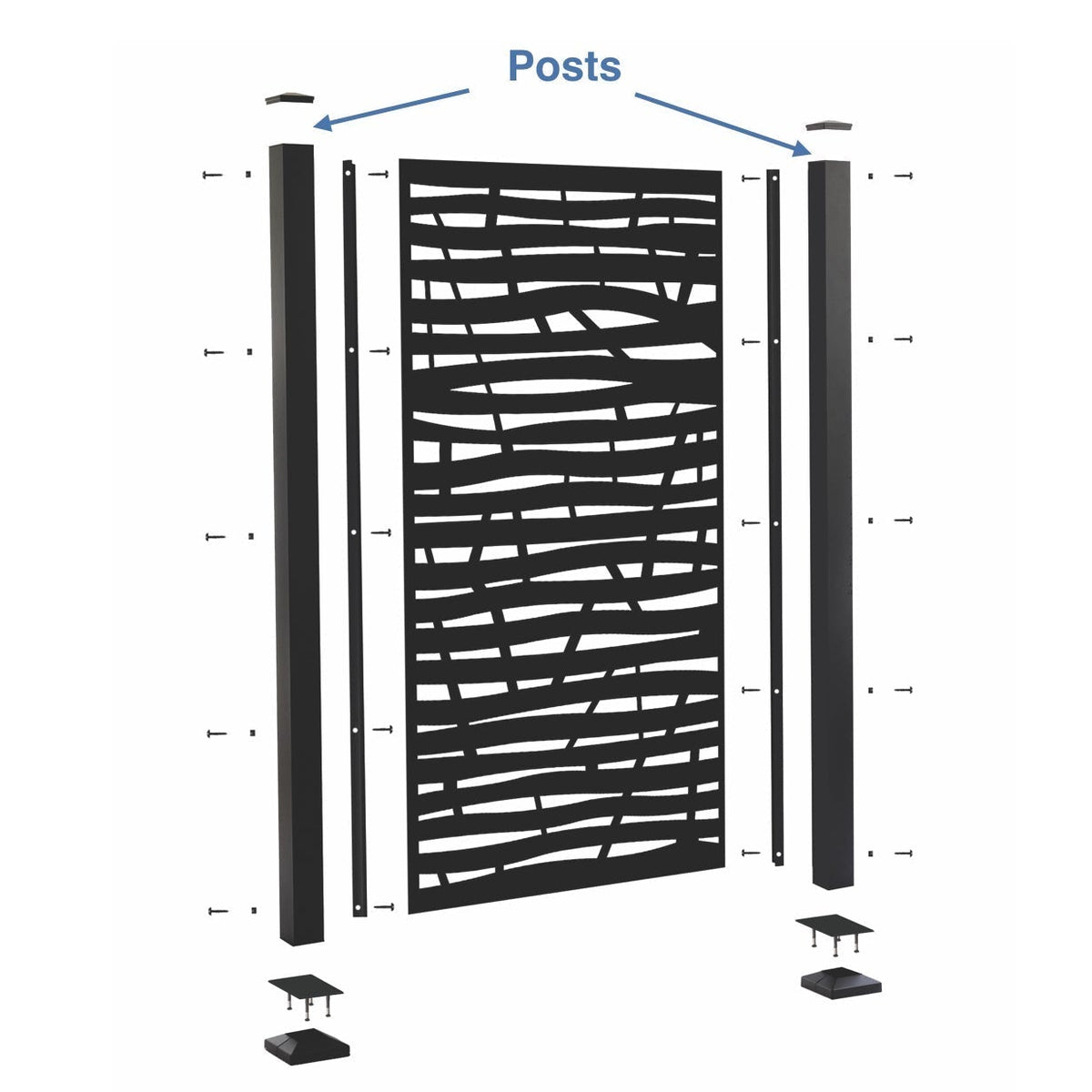 Screen Wall Posts Posts for Privacy Screen | Composite Deck Direct