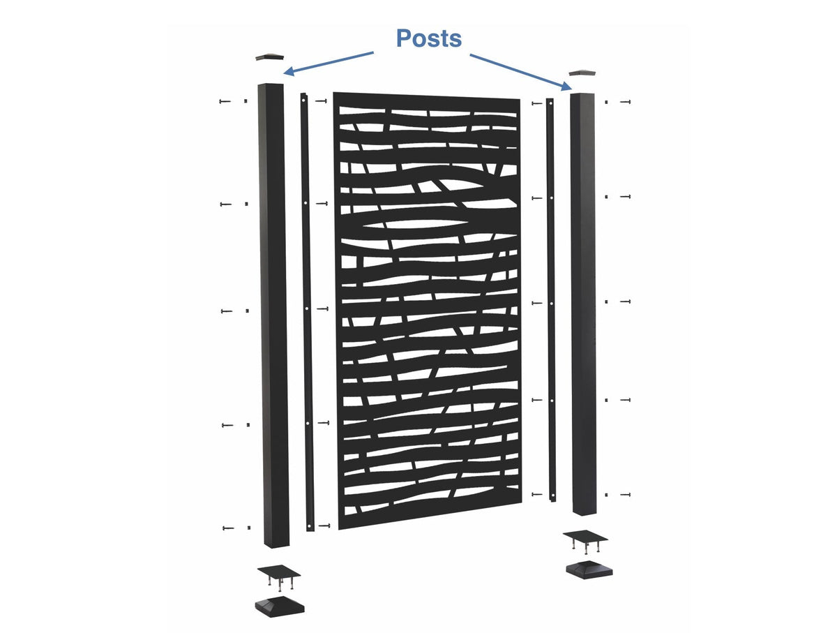 Screen Wall Posts Posts for Privacy Screen | Composite Deck Direct